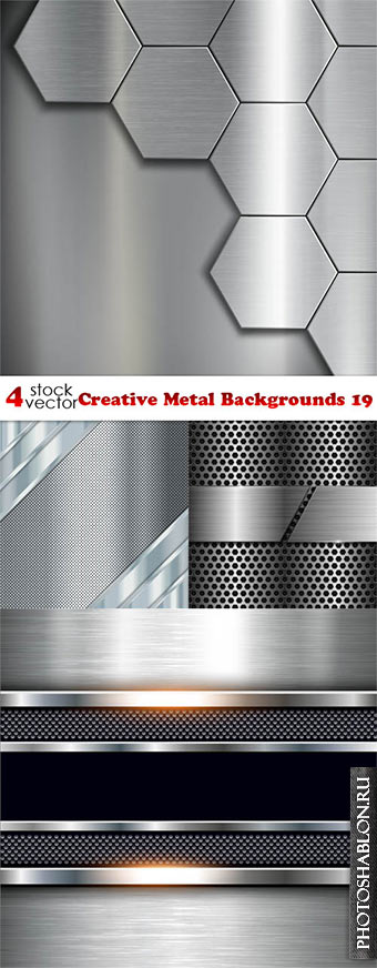 Vectors - Creative Metal Backgrounds 19