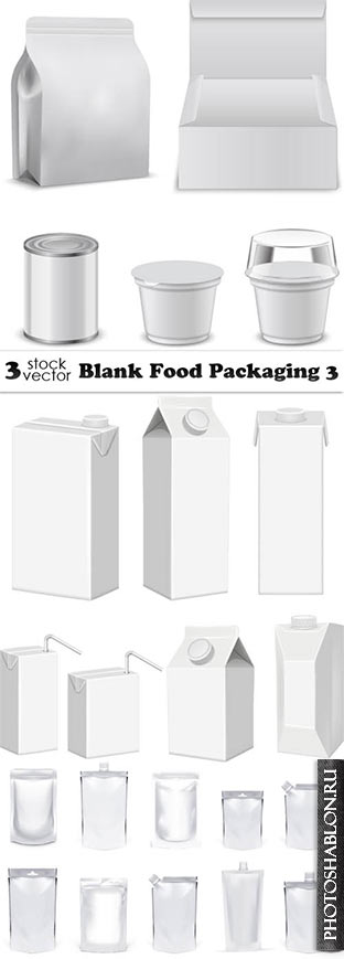 Vectors - Blank Food Packaging 3