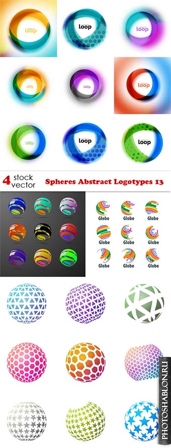 Векторный клипарт - Spheres Abstract Logotypes 13