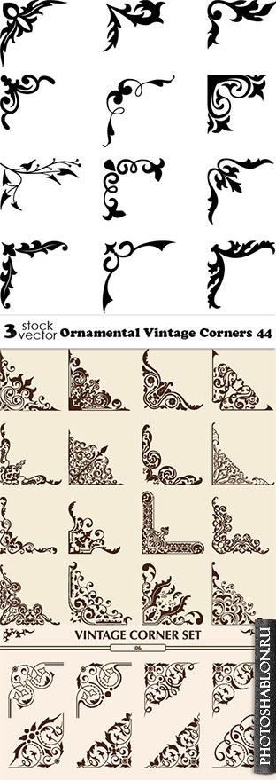 Vectors - Ornamental Vintage Corners 44