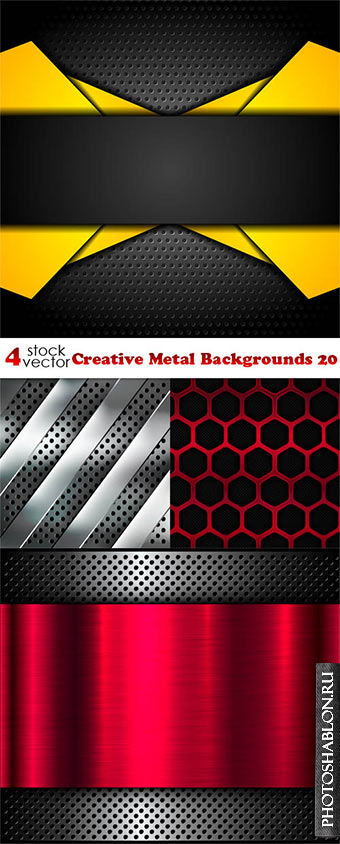 Vectors - Creative Metal Backgrounds 20