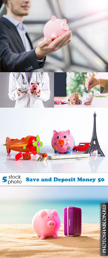 Растровый клипарт - Save and Deposit Money 50