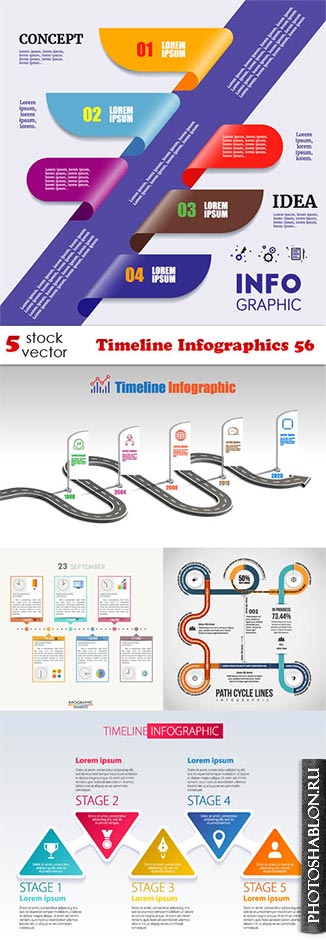 Векторный клипарт - Timeline Infographics 56