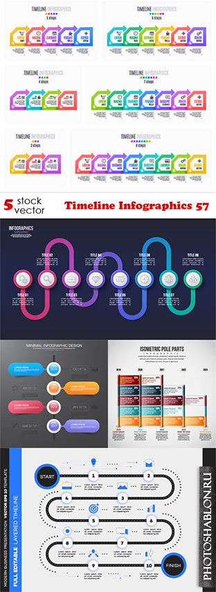 Векторный клипарт - Timeline Infographics 57