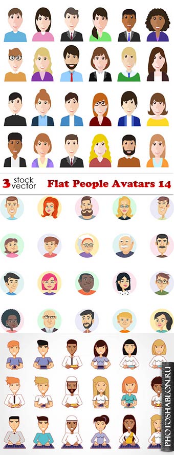 Vectors - Flat People Avatars 14
