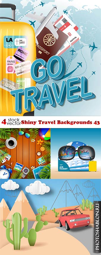 Vectors - Shiny Travel Backgrounds 43