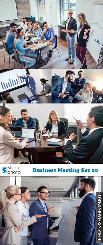 Растровый клипарт - Деловое собрание / Business Meeting Set 10