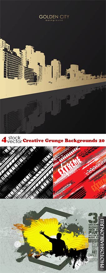 Vectors - Creative Grunge Backgrounds 20