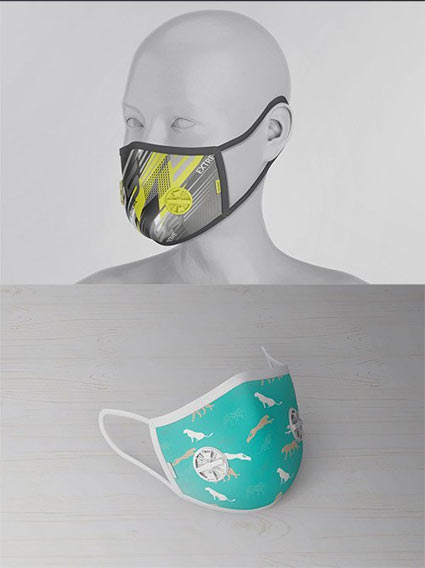 Download Face Respirator Mask Mock-Ups Vol.1 - Mockups - Скачать ...